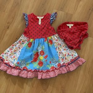 Matilda Jane 18/24 months dress and bloomers